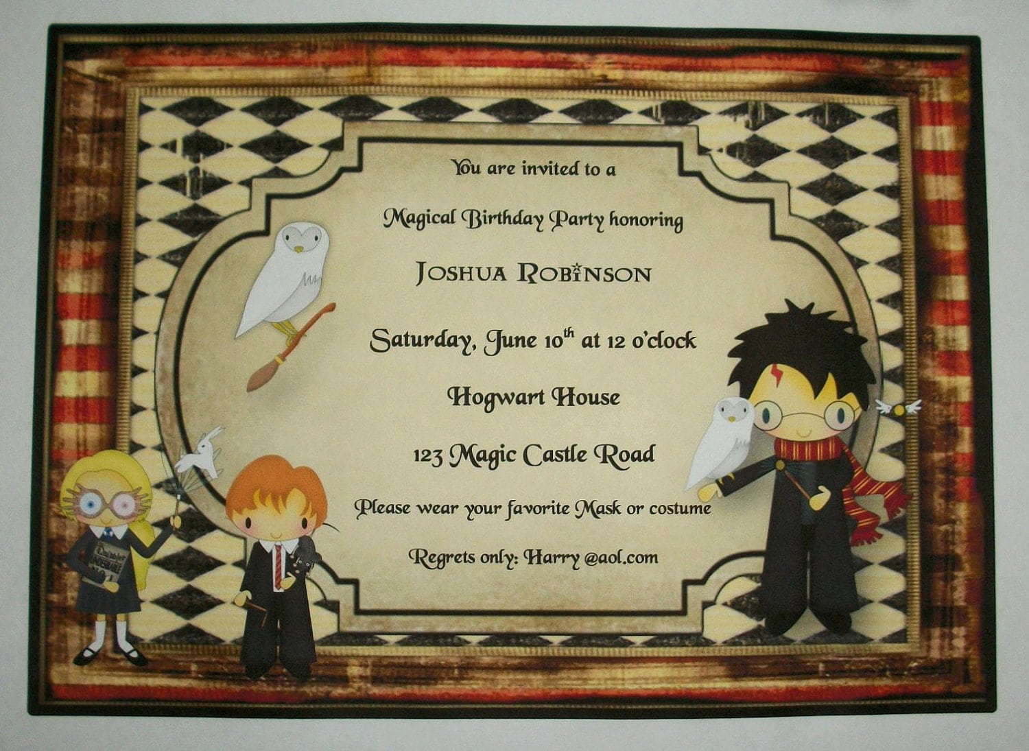 Harry Potter Party Invitations â Gangcraft Net
